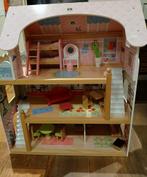Te koop, een leuk poppenhuis met accessoires, Ophalen, Gebruikt, Poppenhuis