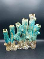 Prachtige Daan Kromhout XXL Koraal Vaas  Turquoise 28,5cmh, Sieraden, Tassen en Uiterlijk, Ringen, Ophalen of Verzenden, Zo goed als nieuw