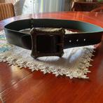 MOOIE GROENE SUGGE LEREN DAMESRIEM MET BRONSKLEUR GESP, Overige kleuren, 3 tot 5 cm, Echt leder, 90 tot 100 cm