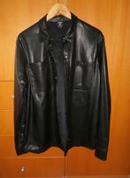 Fijn leerlook overshirt zwart mt L drukkers en zakken FSBN, Kleding | Heren, Ophalen of Verzenden, Nieuw, FSBN