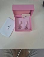 Swarovski Oorbellen - Bloemen Design, Met kristal, Hangers, Ophalen of Verzenden, Roze