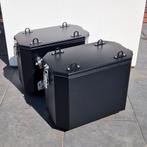 Aluminium motor zijkoffers 36L, zwart gepoedercoat, Motoren, Accessoires | Koffers en Tassen, Ophalen, Gebruikt