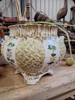 Brocante Italiaans porseleinen pot, Antiek en Kunst, Antiek | Porselein, Ophalen of Verzenden