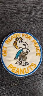 Snoopy Patch - PEANUTS - Get Ready For Peace - USAF PILOT -, Ophalen of Verzenden, Landmacht, Amerika, Embleem of Badge