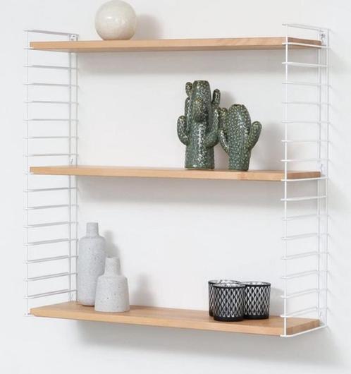 Brand new Wall shelf - Wood & White - Bookcase - 70x21x68cm, Huis en Inrichting, Woonaccessoires | Wandplanken en Boekenplanken