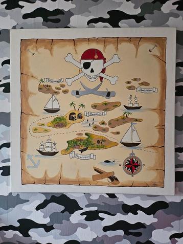 piraten canvas 100cm bij 100cm beschikbaar voor biedingen