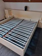 Bed met bedbodems, Ophalen, Gebruikt, Tweepersoons, Hout