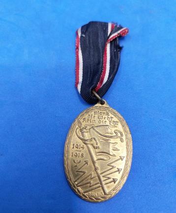 Duitse WO1 Kyffhäuserbund Herdenkingsmedaille 1914-1918. beschikbaar voor biedingen