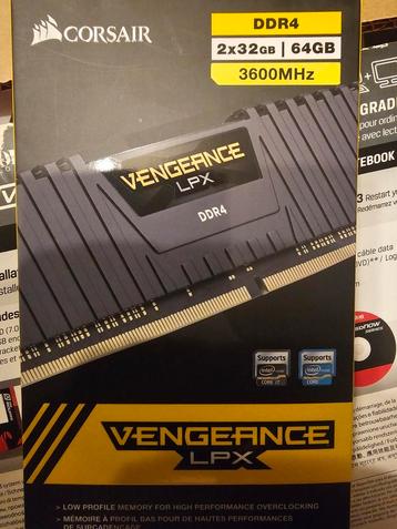Corsair Vengeance LPX 64GB (2x32GB) DDR4 3600MHz beschikbaar voor biedingen
