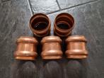 Koperen overschuifwrong 80 mm 5 stuks, Ophalen of Verzenden, Nieuw, Overige materialen, Minder dan 2 meter