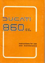 Ducati 860 cc Two Cylinder manual (1836z), Ophalen of Verzenden, Ducati