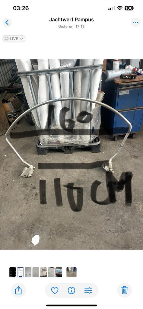 Swingbar / Beugel voor Boot, Watersport en Boten, Bootonderdelen, Gebruikt, Dekbeslag, Zeilboot of Motorboot, Ophalen