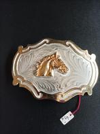 ZILVEREN BUCKLE MET GOUD VOOR € 39,00, Kleding | Heren, Ophalen of Verzenden, Zo goed als nieuw, Overige kleuren, Losse buckle of gesp