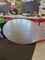 Traanplaat ovaal 150X100 5mm dik blad plaat, Ophalen, Babab, Gebruikt, Banan