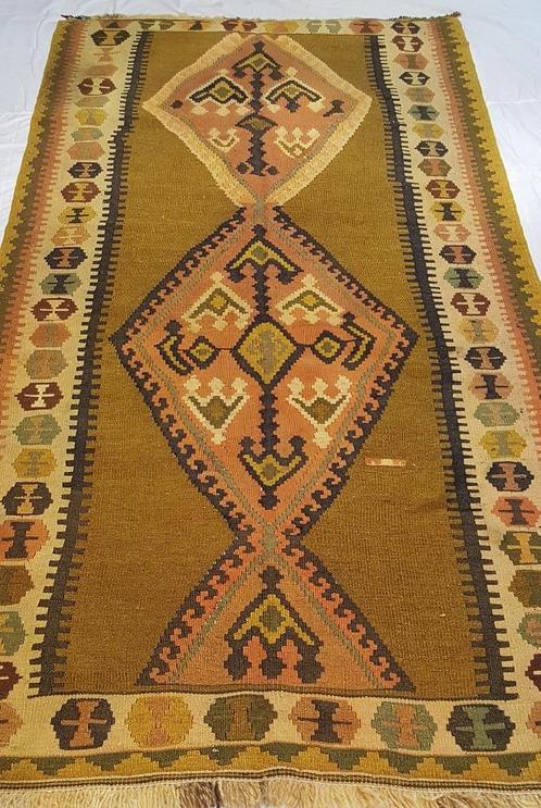 Antiek Quba kelim 290 x 138/Vloerkleed/Perzisch tapijt/loper, Huis en Inrichting, Stoffering | Tapijten en Kleden, 100 tot 150 cm