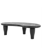 Zwarte houten salontafel, Huis en Inrichting, Tafels | Salontafels, Ophalen, Gebruikt, 100 tot 150 cm, 50 tot 100 cm
