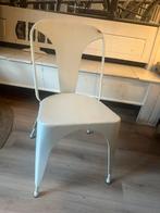 Stoel ijzer metaal wit retro cafestoel, Huis en Inrichting, Ophalen, Zo goed als nieuw, Wit, Eén