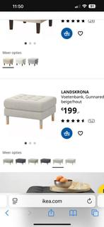 IKEA Landskrona Voetennbank, Huis en Inrichting, Ophalen, 50 tot 75 cm, Scandinavisch, Zo goed als nieuw