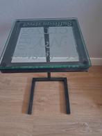 Riviera Maison Bijzettafel met Glazen Blad, Minder dan 45 cm, Minder dan 55 cm, Vierkant, Ophalen of Verzenden