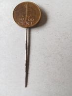 Speldje van een cent 1966, Ophalen of Verzenden, Gebruikt, Overige onderwerpen, Speldje of Pin