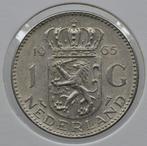 Zilveren 1 Gulden 1965 Juliana, Postzegels en Munten, Munten | Nederland, 1 gulden, Koningin Juliana, Verzenden, Zilver