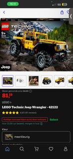 LEGO Technic Jeep Wrangler 42122, Ophalen of Verzenden, Zo goed als nieuw, Complete set, Lego