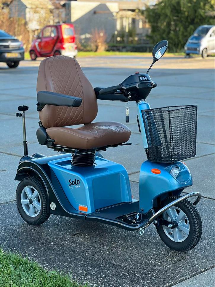 Scootmobiel Life en Mobility Solo 3 Blue Diamond met voetgas, Diversen, Brommobielen en Scootmobielen, Nieuw, Life and Mobility