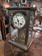Antieke glas pendule 28 cm hoog €185, Ophalen
