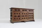 Vintage Spaans houten brutalist dressoir 1960s, Huis en Inrichting, Kasten | Dressoirs, Ophalen, Vintage, design, 150 tot 200 cm