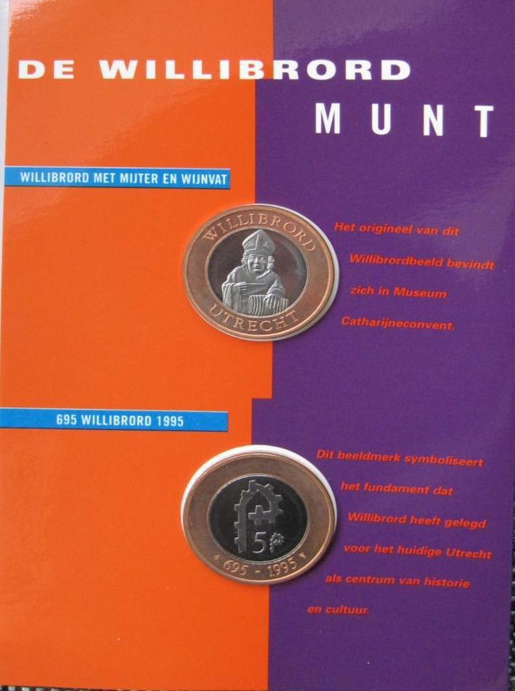 munten bicolor Willibrord, Postzegels en Munten, Munten | Nederland, Setje, 10 gulden, Koningin Beatrix, Verzenden