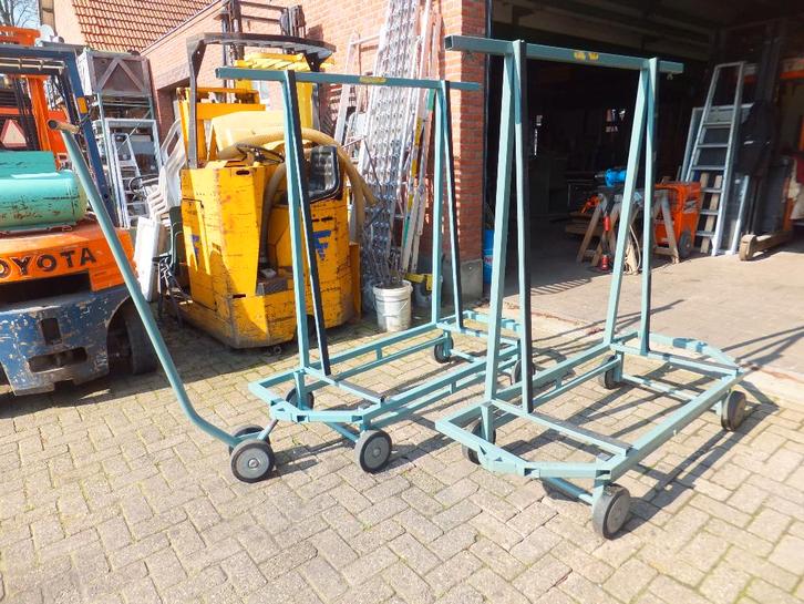 2 st. Muyen GlasTransport wagens + 1 Dolly (12.2)15, Doe-het-zelf en Verbouw, Transportwagens, Gebruikt, Transportkar, Minder dan 60 liter