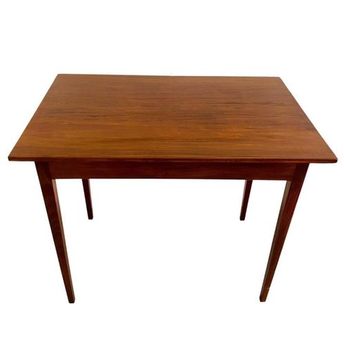 Vintage Scandinavische kleine eetkamertafel teak eettafel, Huis en Inrichting, Tafels | Eettafels, Gebruikt, 50 tot 100 cm, Vijf personen of meer