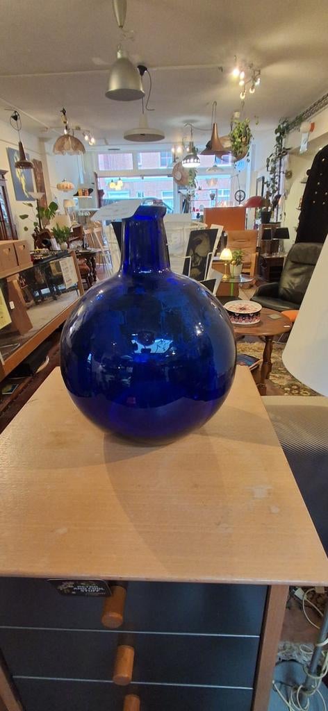 Mooie blauwe siervaas, Blauw, Onbekend, Ophalen of Verzenden, Onbekend