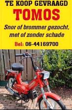 TK.Gevraagd / Gezocht TOMOS Snor - Brommer bel 06-44169700, Fietsen en Brommers, Ophalen, Gebruikt, Maximaal 45 km/u, 2 versnellingen