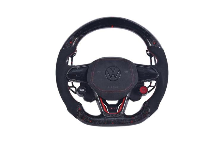 Volkswagen Golf 8R GTI R-Line rood forged carbon sportstuur, Auto-onderdelen, Besturing, Volkswagen