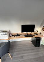 Massief Eiken Bureau, Ophalen, Zo goed als nieuw, Bureau