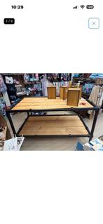 rachtige industriële eettafel 90 cm bij 160 cm, Ophalen, ?, Zo goed als nieuw, 150 tot 200 cm
