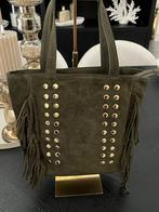 Tas met Studs en Franjes | Groen, Ophalen of Verzenden, Nieuw, Groen, Handtas
