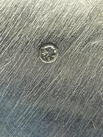 Fraaie ronde  flessenbak /wijnfles onderzetter met decoratie, Ophalen of Verzenden, Zilver