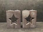 Waxine houder, hout ster, Ophalen of Verzenden