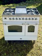 Witte Gasfornuis Boretti, Witgoed en Apparatuur, Fornuizen, Ophalen, 60 cm of meer, Zo goed als nieuw, Gas