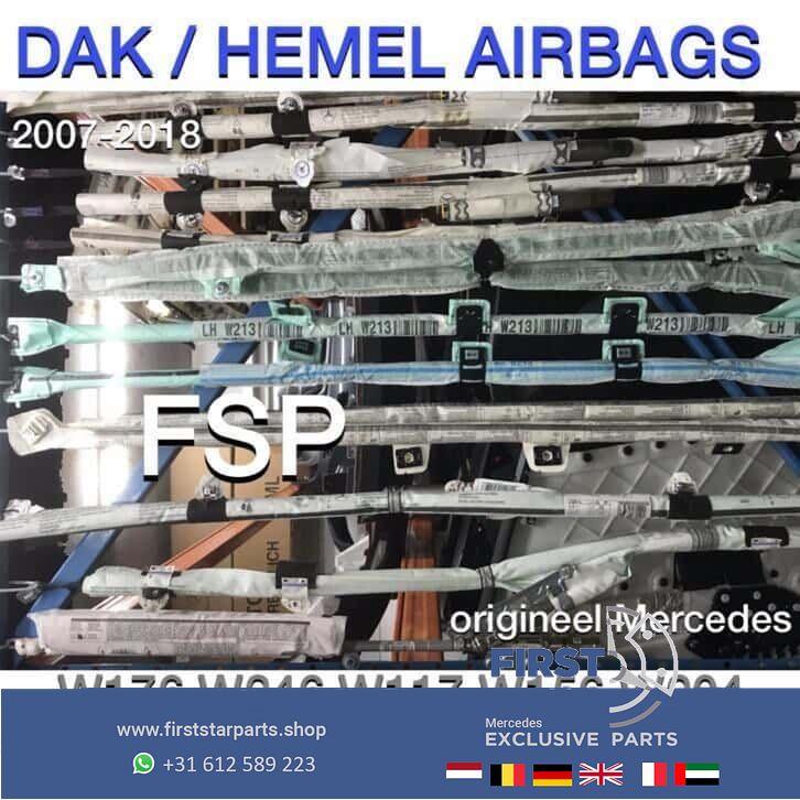 dak airbag Mercedes A B C CLA GLA E M ML S Klasse L/R hemel, Gebruikt, -, -, Ophalen of Verzenden