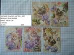 👍nu 0,45: vintage plaatjes katten 502 ( alleen verzenden, Hobby en Vrije tijd, Kaarten | Zelf maken, Ophalen, Nieuw, Dieren, Knipvel