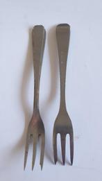 1163 2 gebaksvorkjes sola - 19 nona 41, Huis en Inrichting, Verzenden, Rvs of Chroom