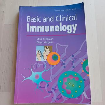 Basic and clinical immunology - M. Peakman, D. Vergani beschikbaar voor biedingen