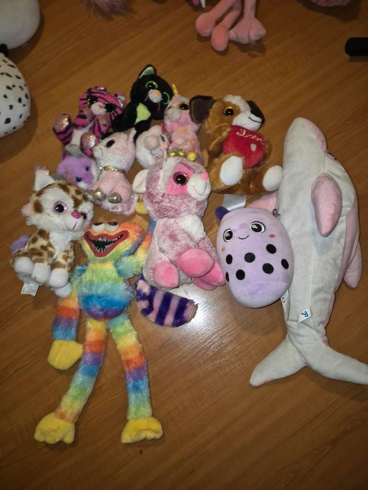 Knuffelbeestjes verzameling, Kinderen en Baby's, Speelgoed | Knuffels en Pluche, Gebruikt, Overige typen, Ophalen