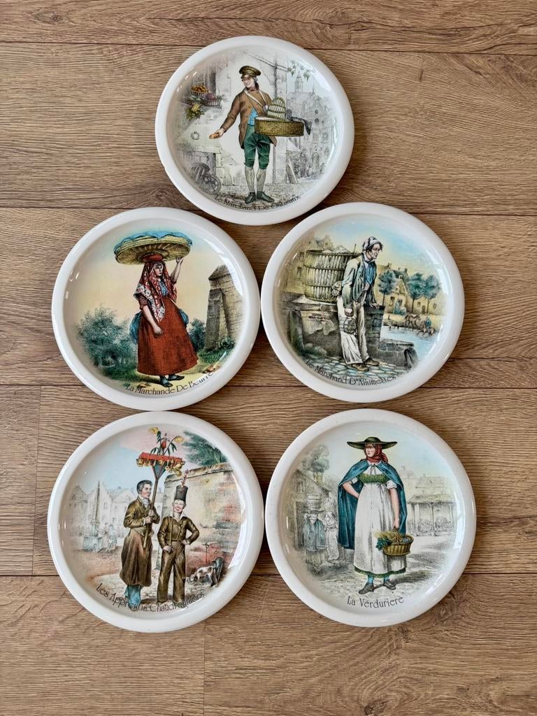 set van 5 Boch Belgium La Louvière sierborden, Ophalen of Verzenden