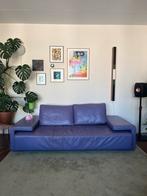 Paarse leren bank - design space age amazing, Huis en Inrichting, Ophalen, 250 tot 300 cm, Gebruikt, Driepersoons