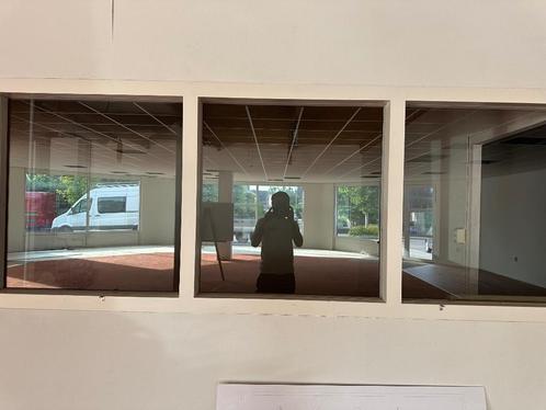 2 Houten Binnenkozijnen met Glas – Los of samen te koop, Doe-het-zelf en Verbouw, Glas en Ramen, Zo goed als nieuw, Overige typen
