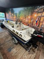 Olympic 460 suzuki 40pk 4 takt  pega trailer NIEUWSTAAT!, Watersport en Boten, Vis- en Consoleboten, Ophalen, 10 tot 30 pk, Zo goed als nieuw